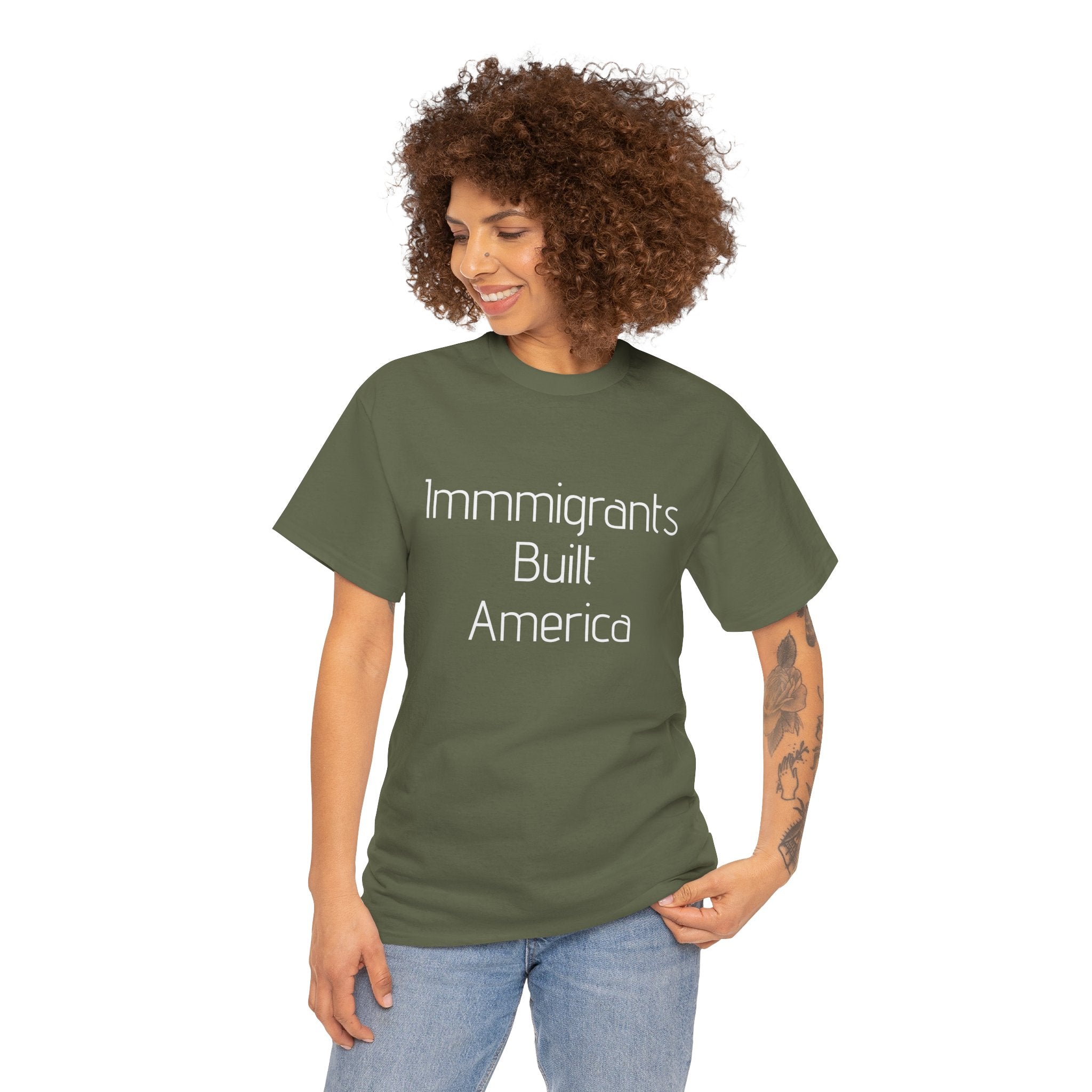 Immigrants Built America Tee - Multiple colors available