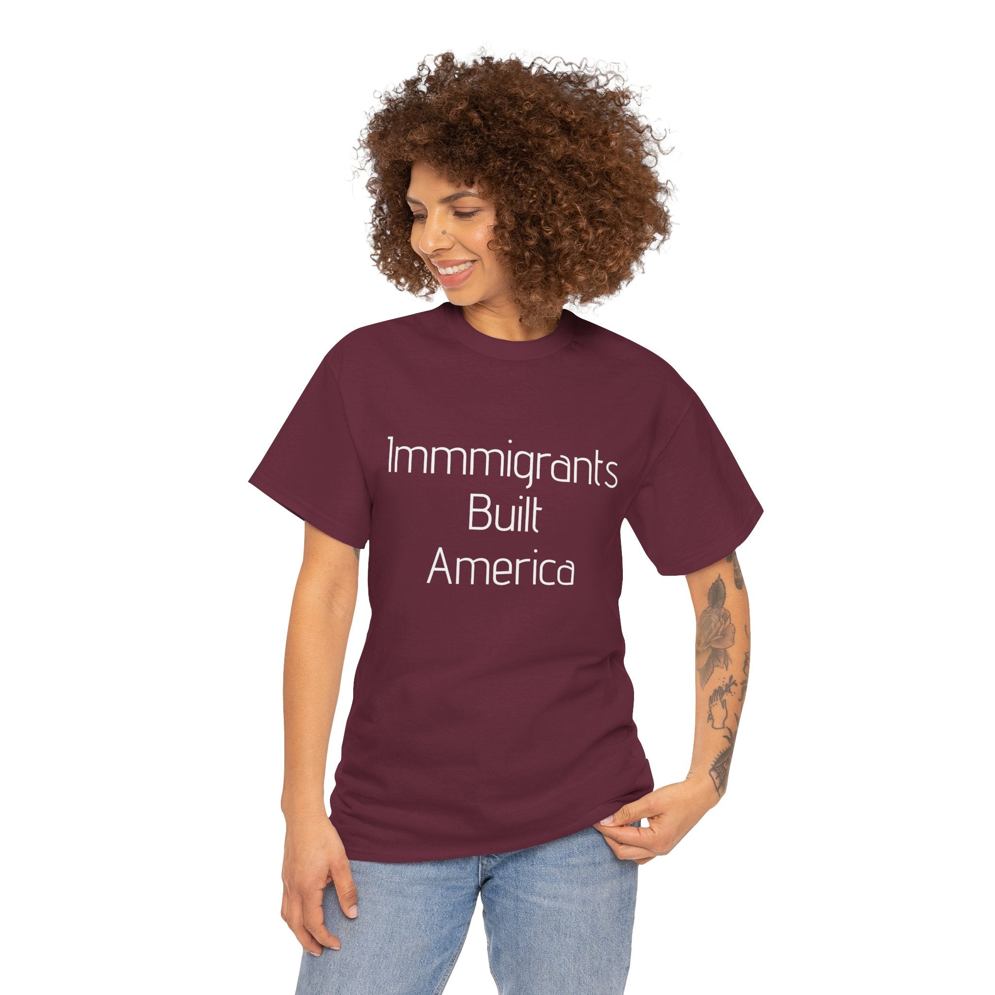 Immigrants Built America Tee - Multiple colors available