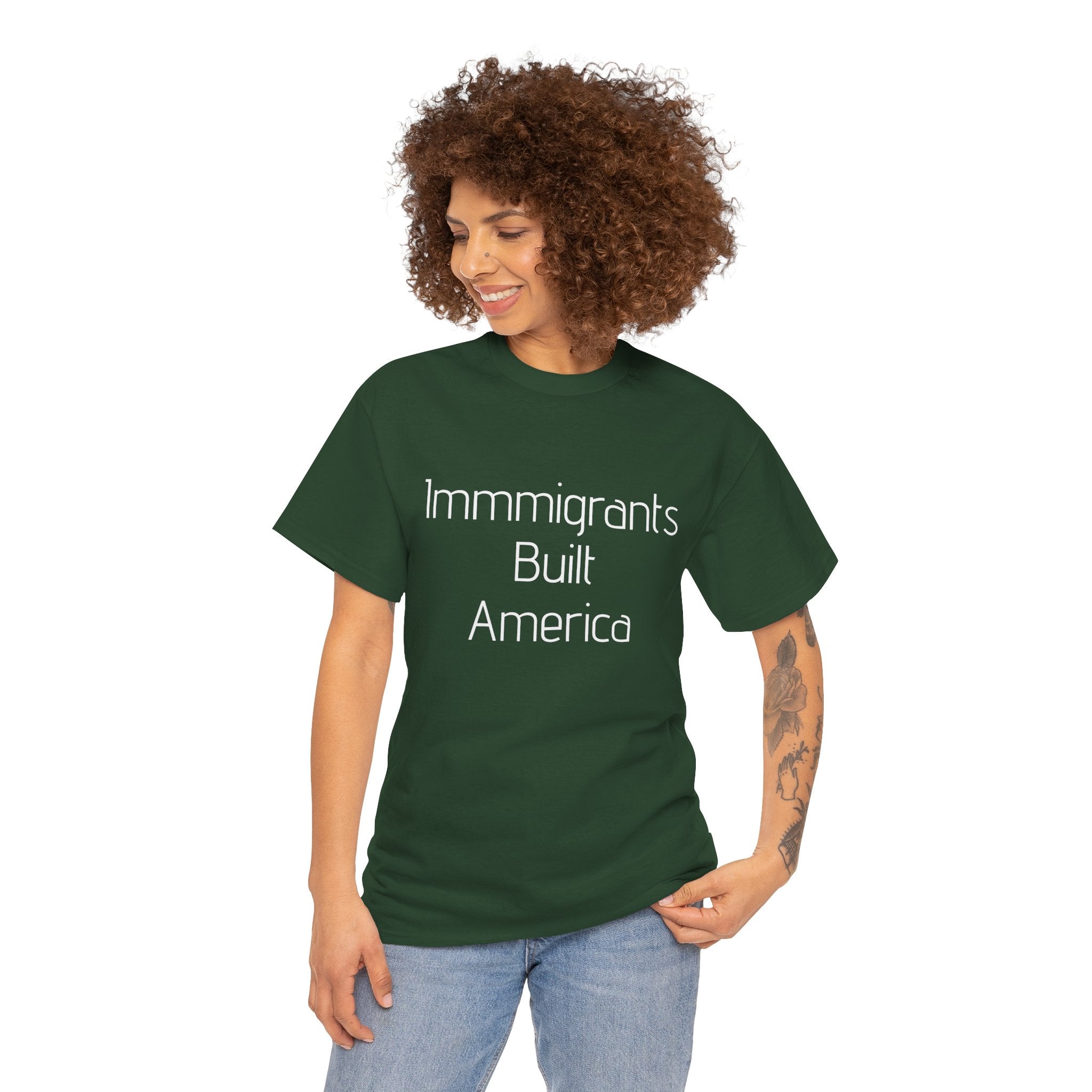 Immigrants Built America Tee - Multiple colors available